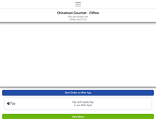 Tablet Screenshot of chinatowngourmetclifton.com